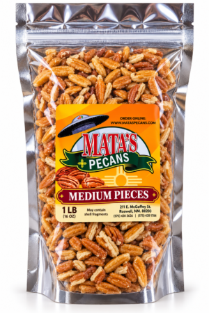 Mata's Medium Pieces Pecans Pouch Shelled Pecans Medium Pieces 1 Lb