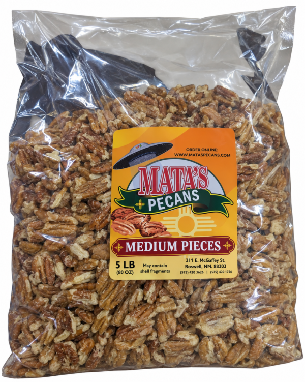 Shelled Pecans Medium Pieces 5LB
